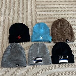 Bundle lot 6 NWOT men’s beanies